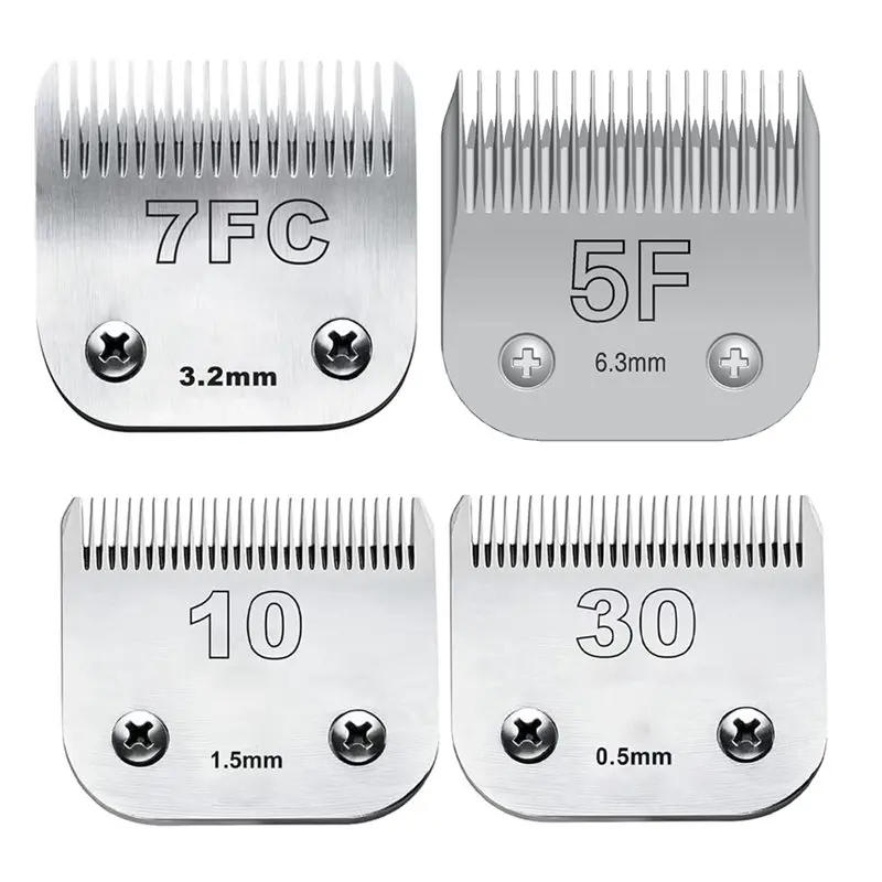 

Сменные лезвия для машинок для стрижки собак Fresh Dog Grooming Clipper, совместимые с Andis Pet Clipper/Oster A5/Wahl KM Series (10+30+7FC+5F)