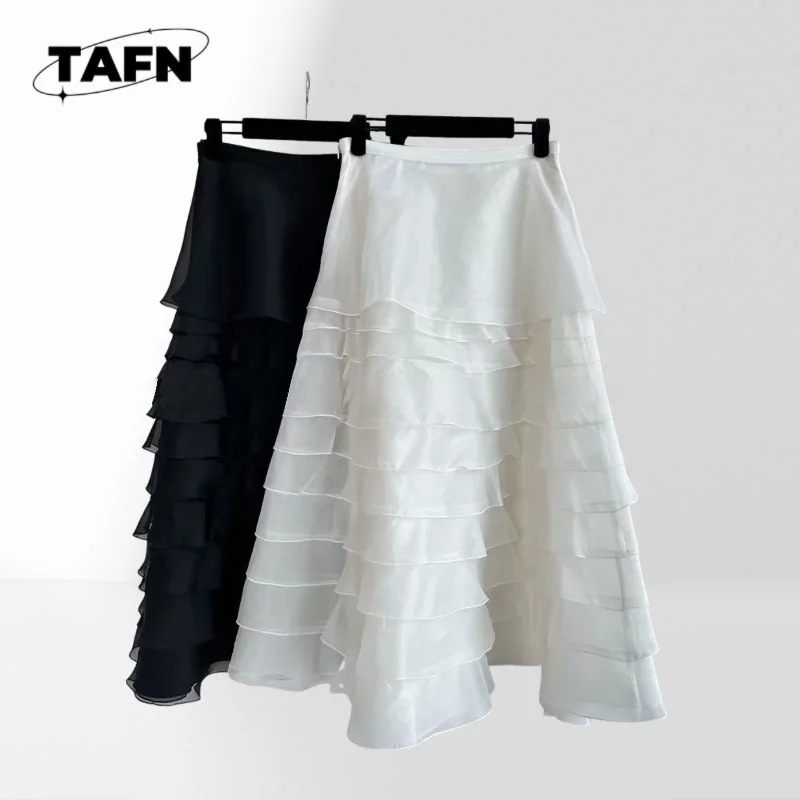 100% Silk Ladies Elegant Skirt High Waist Midi Length Skirt for Everyday Style Ladies Classic Midi Skirt Solid Color BE1008