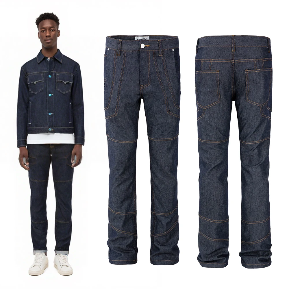 

New Streetwear Denim Loose Cargo Baggy Jeans Men Clothing Hip Hop Street Style Casual Retro Vintage Flared Jeans Y2k Denim Pants