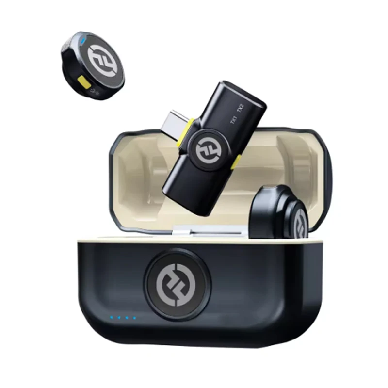 

M2 Wireless Lavalier Microphone 48KHz 24Bit 300m Range 10H Worktime Wireless Microphone for Photography Vlog Live