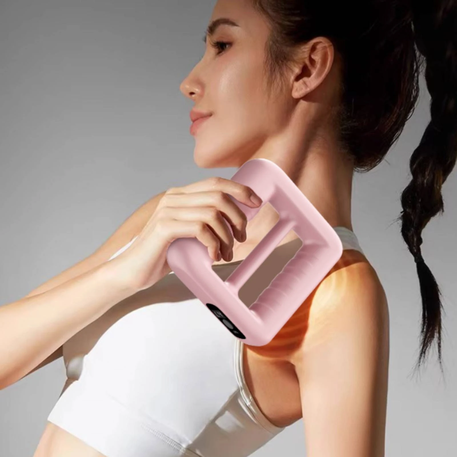 Vibration Massager LCD Display Waist Shaper Body Exercise Machine 8 Levels Vibration Plate Exercise Machine Button Controls