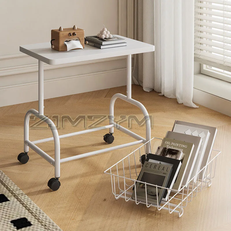 Movable Bedside Storage Table Mini Sofa Side Several Living Room Creative Mini Corner Several Small Cart With Wheels Easy To Use