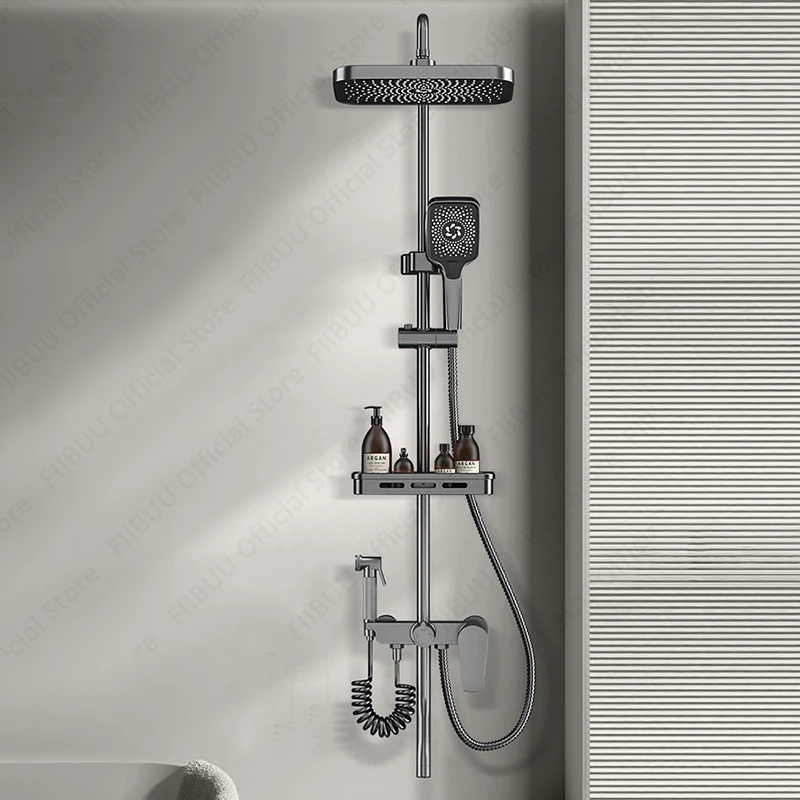 

Многорежимный регулируемый душевой набор, дождевая душевая система, экономия воды, насадка для душа, комбинированная ручная насадка для душа, аксессуары для ванной комнаты