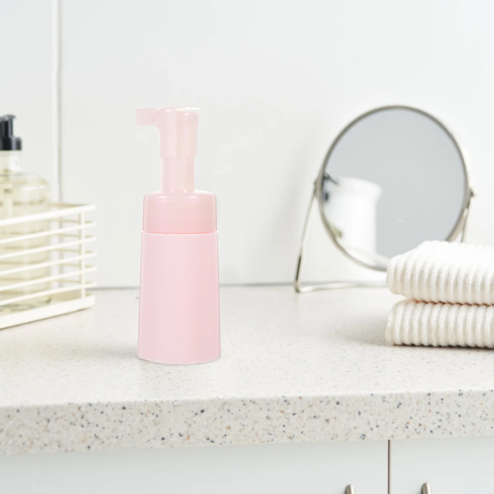 ขวดสบู่โฟมแบบเติมได้ 2 ชิ้น ขนาดพกพา น้ำหนักเบา สำหรับเดินทาง ใช้ในห้องน้ำ