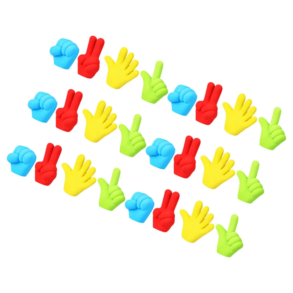 

36 Pcs Finger Shaped Eraser Creative Design Small Student Kids Bulk Cap Caps Mini School Supplies Rubber Toppers