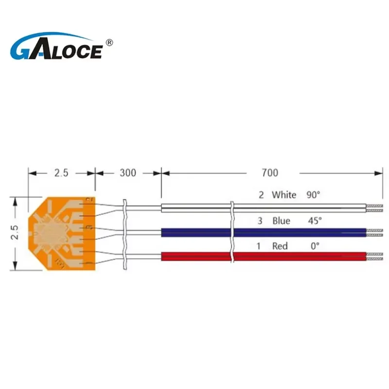 GCF120-1CB-B Single Linear Metal Strain Gauge for health monitoring strain gauge sensor