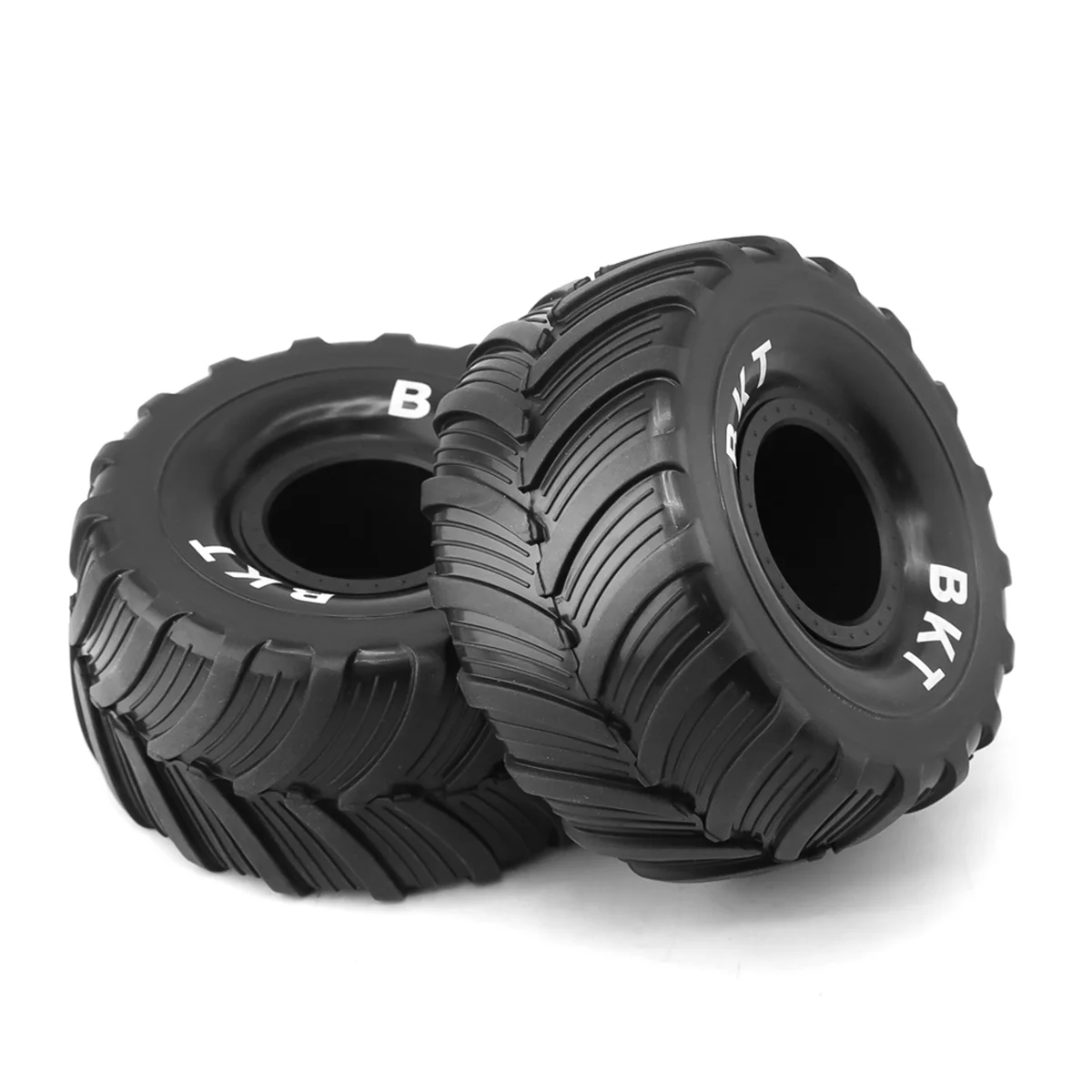 IINBD-4Pc 100mm 1/10 Monster Truck Buggy Pneumatico per 1/18 Losi Mini LMT, Nero