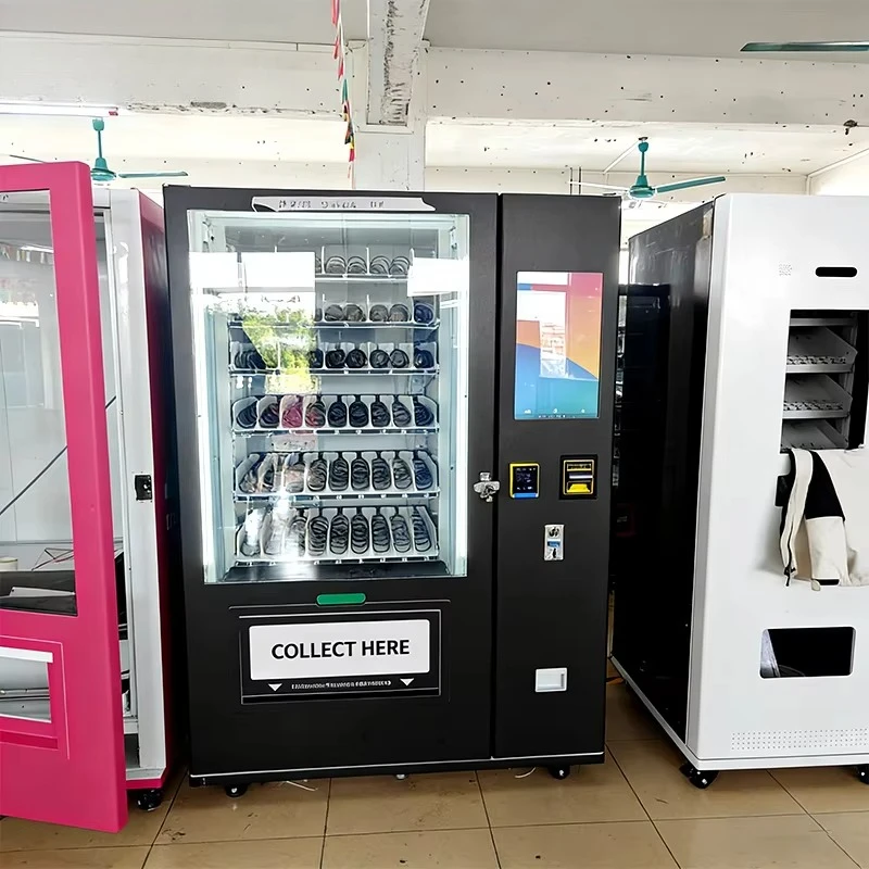 Intelligent Vending Machine For Food Drinks Smart Retail Kiosk Cashless Payment System Commercial Use