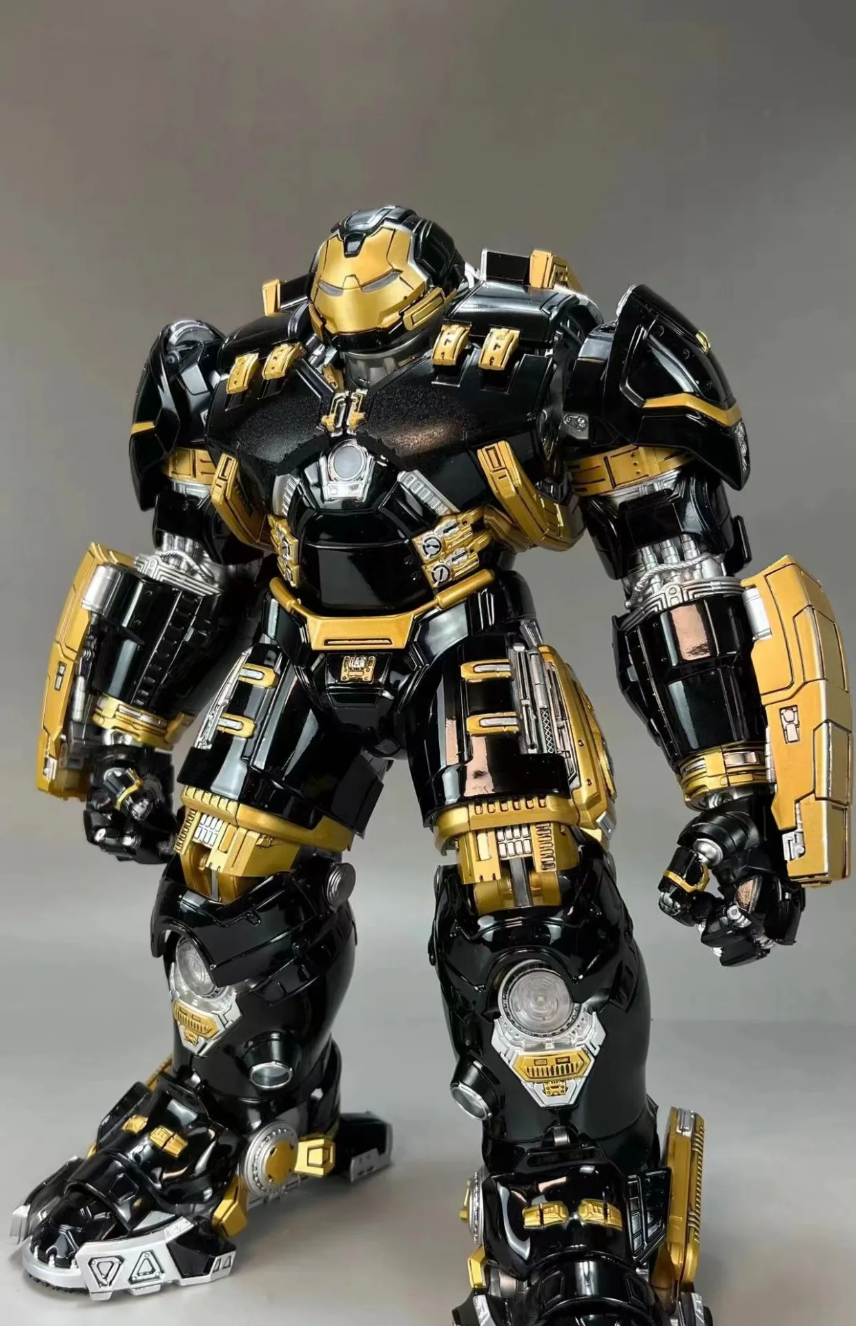 28cm Comicave 1/12 Mk44 Hulkbuster Latest Version Primary Color/black Gold Limited Edition Iron Man Movable Glow Collection Toys