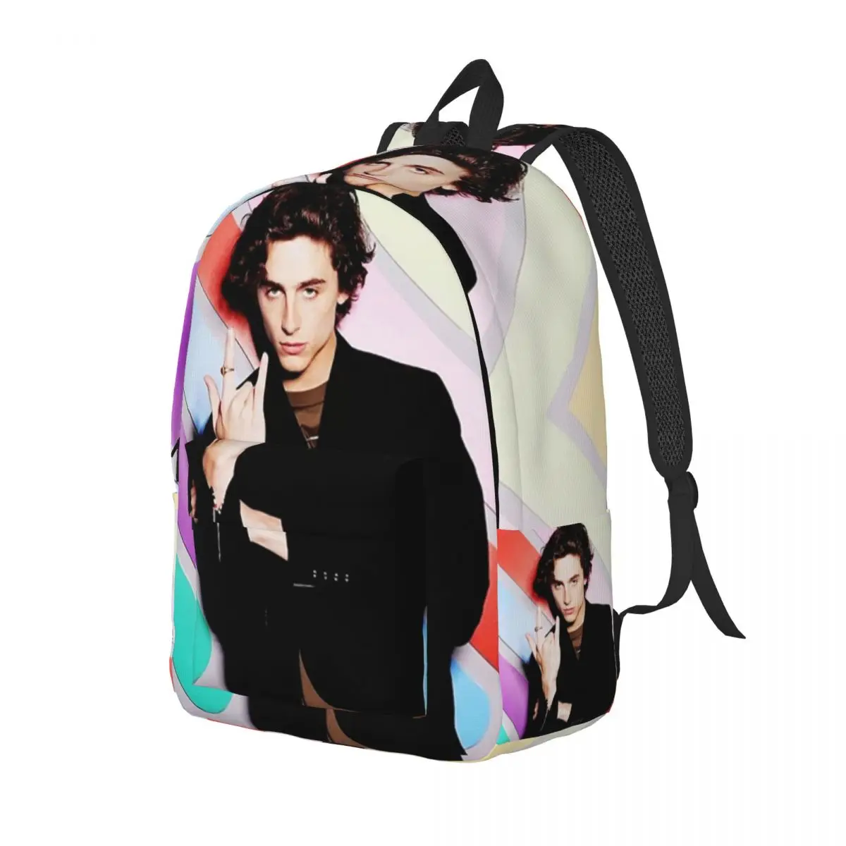 Timothee Chalamet Canvas Rugzak Voor Vrouwen Mannen College School Studenten Boekentas Past 15 Inch Laptop 90S Tv Acteur Tassen