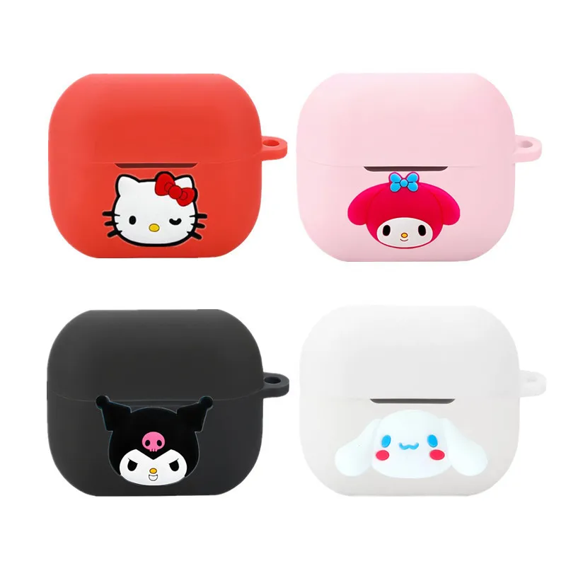 Cartoon Sanrio Earphone Case Cover for Samsung Galaxy Buds 3Pro / 3Fe Silicone Wireless Earbuds Protective Shell With Hook