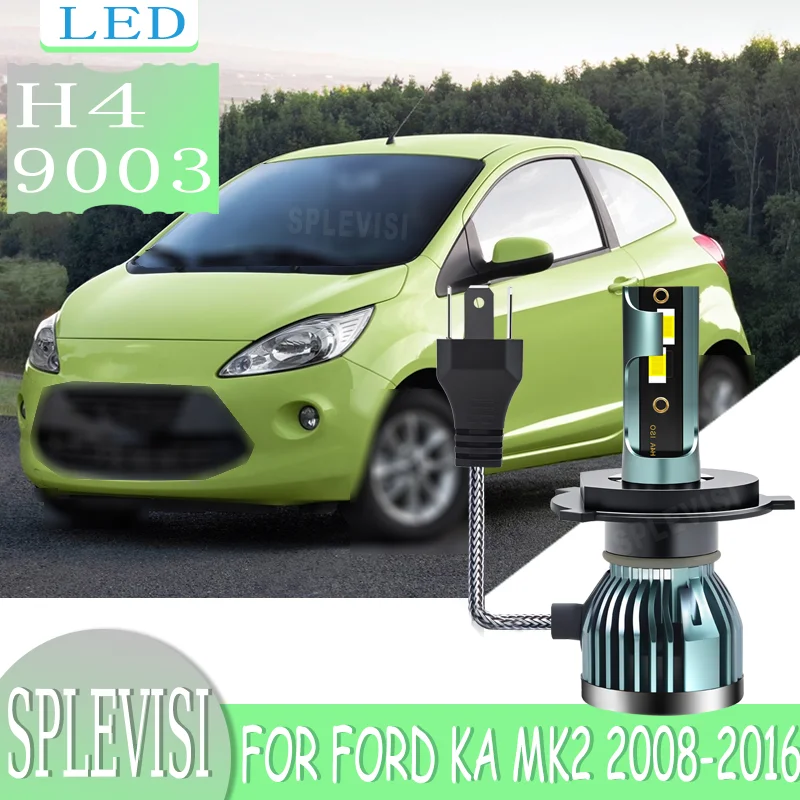 

Гладкая светодиодная лампа мгновенного включения для ночного вождения дальнего и ближнего света для Ford KA MK2 2008 2009 2010 2012 2013 2014 2015 2016