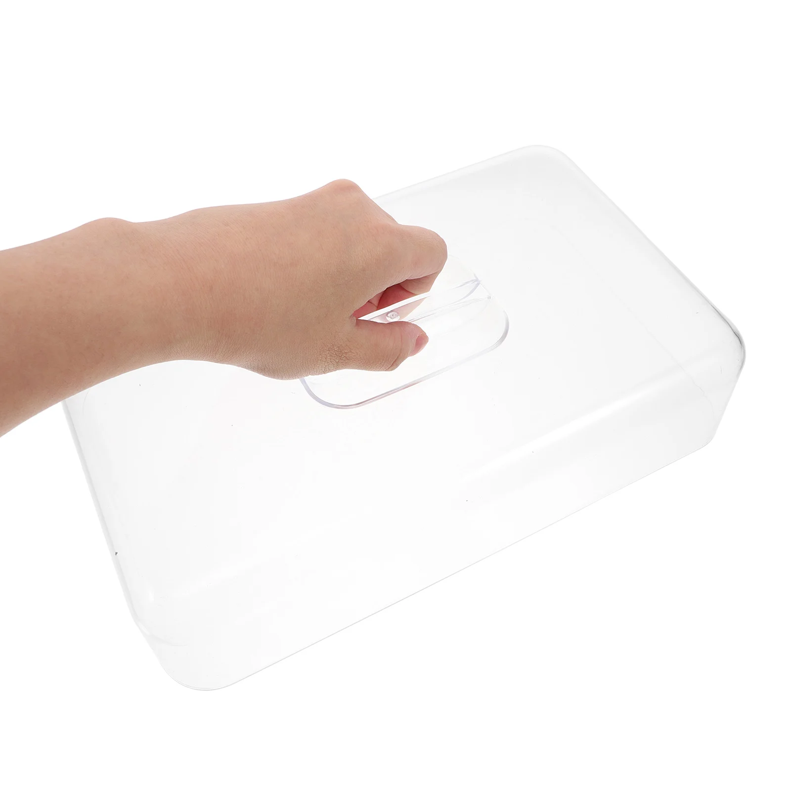 

Cake Bread Fruit Display Holder Acrylic Plastic Food Cover Dust Cover Rectangular Kitchen Dish Cover Lid Party Decoration