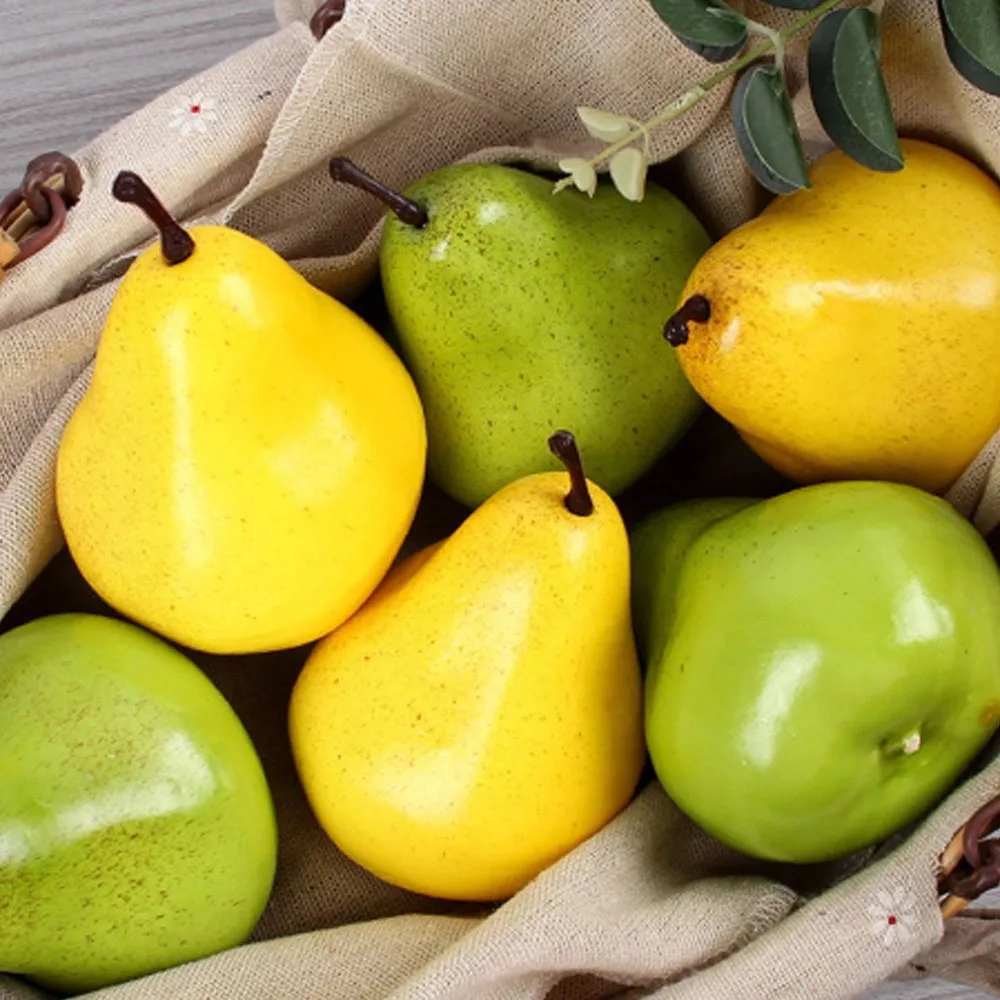 

artificial fruit display props home Kitchen restaurant counter Shop Store hotel cafe bar decor Simulation fake fruit pears model