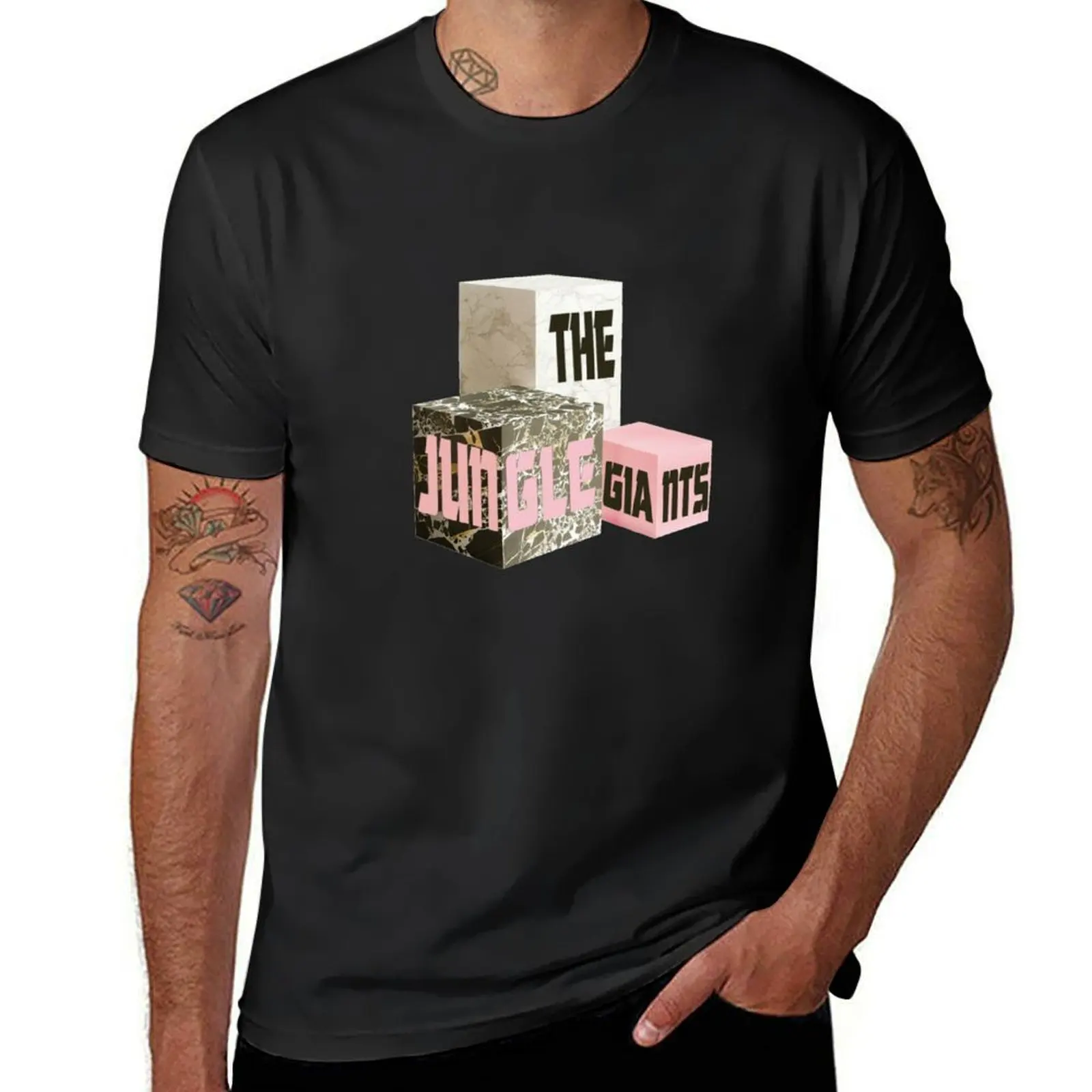 The Jungle Giants cubes T-Shirt summer tops vintage mens funny t shirts