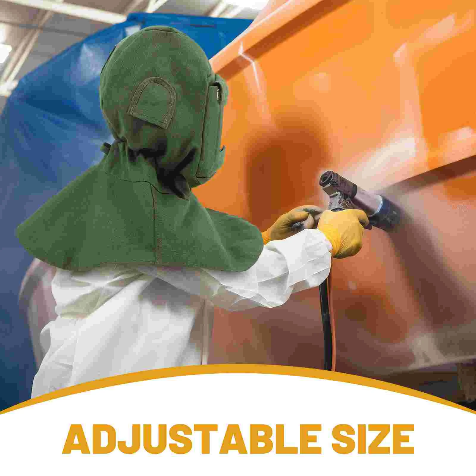 Sandblasting Hood Cap Sandblasting Shawl Cap Anti-dust Sandblasting Shawl with Face Protector