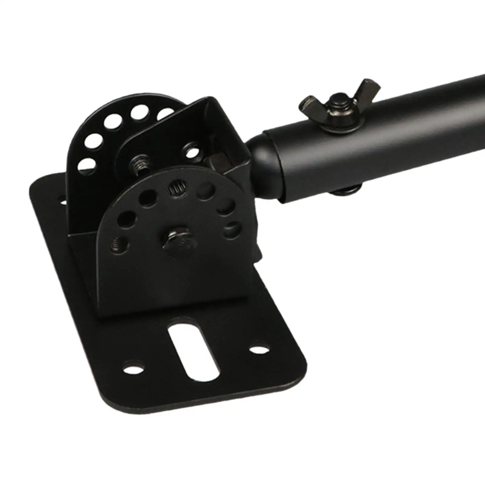 Smart Speaker Shelf Adjustable Stable Household for Bookshelf Wall (Black)