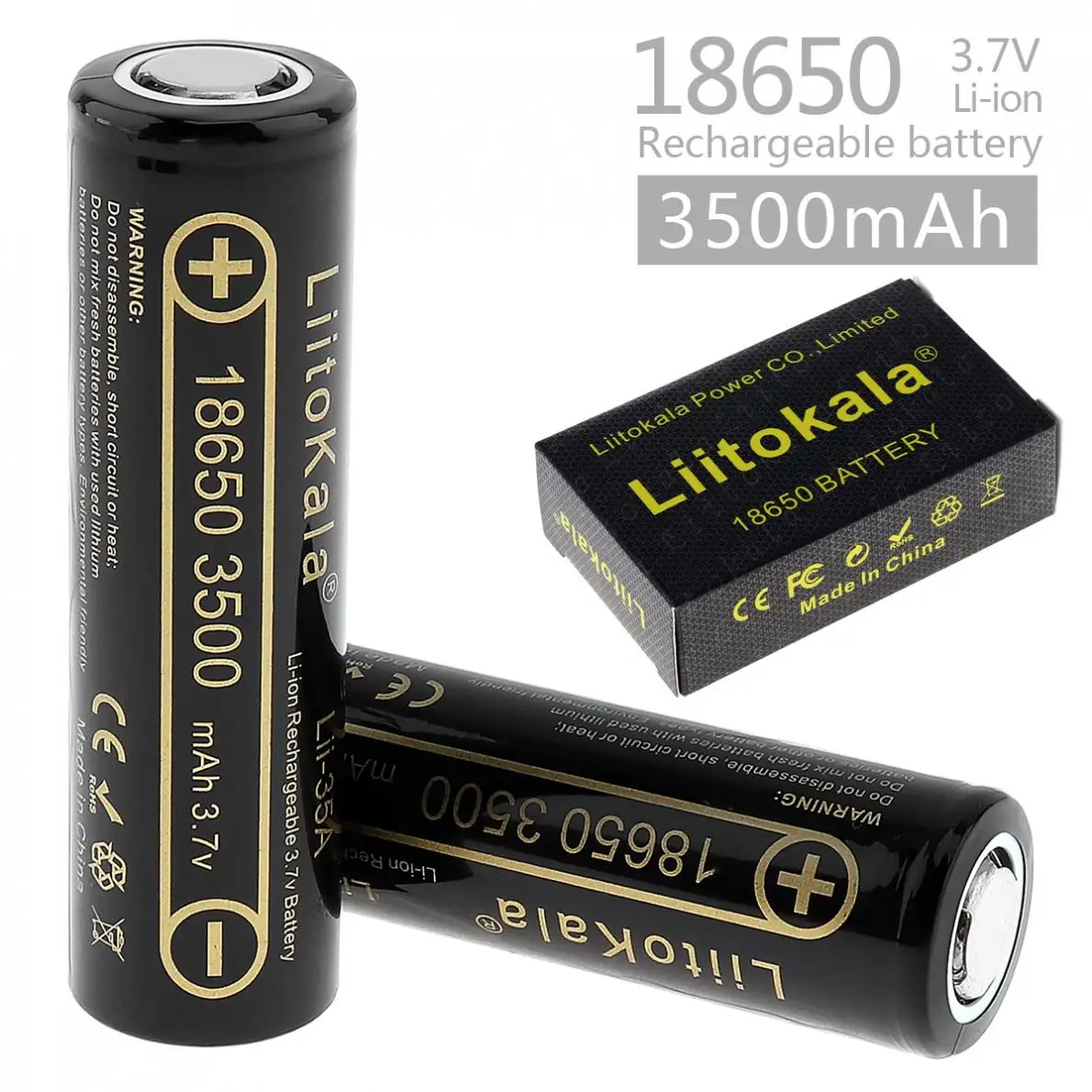 4 sztuk LiitoKala Lii-35A 18650 baterii 3.7V 3500mAh rozładowania 3.7v akumulator do latarki latarka reflektor baterii