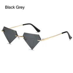 1PC Rimless Sun Glasses Unisex Retro Shades Triangle Sunglasses Women Man Diamond Shaped Rave Party Eyeglasses Vintage Glasses