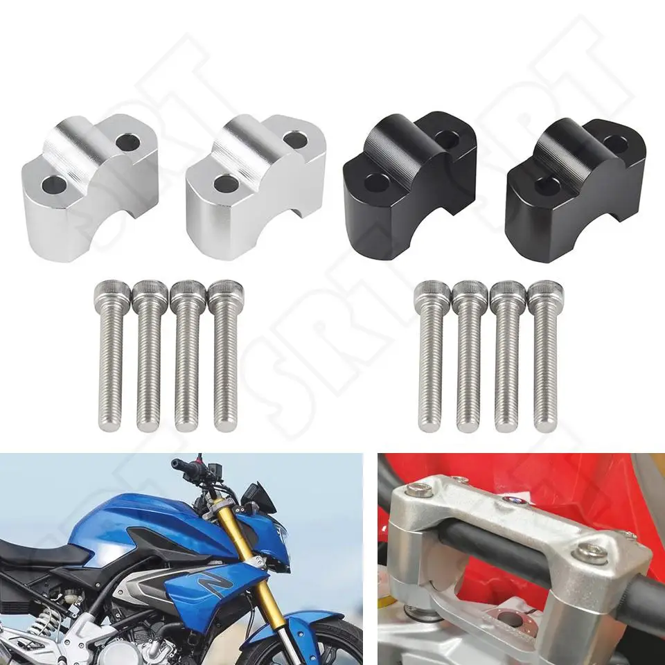 

Fits for BMW G310GS G310R G 310GS 310R 2017 2018 2019 2020 2021 Motorcycle Handlebar Riser Mount Adapter 30 MM Heightening Block