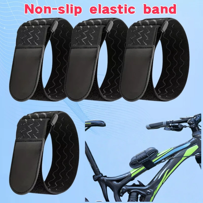 1/4 pcs Adjustable Nylon Elastic Band, Reversible Buckle Elastic Band, Cable Tie, Adhesive Fixing Strap, Sports Band