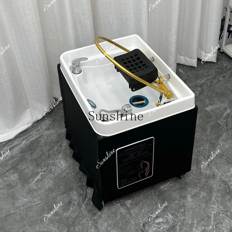 Water-free beauty separate circulation matching grafting water storage mobile head treatment basin    TF