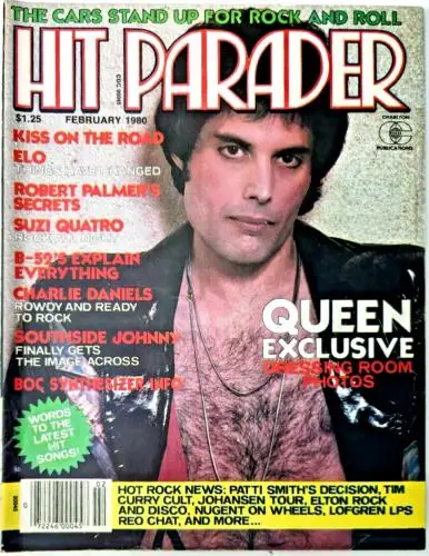 HIT PARADER Magazine February 1980 Queen, KISS, Suzi Quatro, B-52s, vintage rare