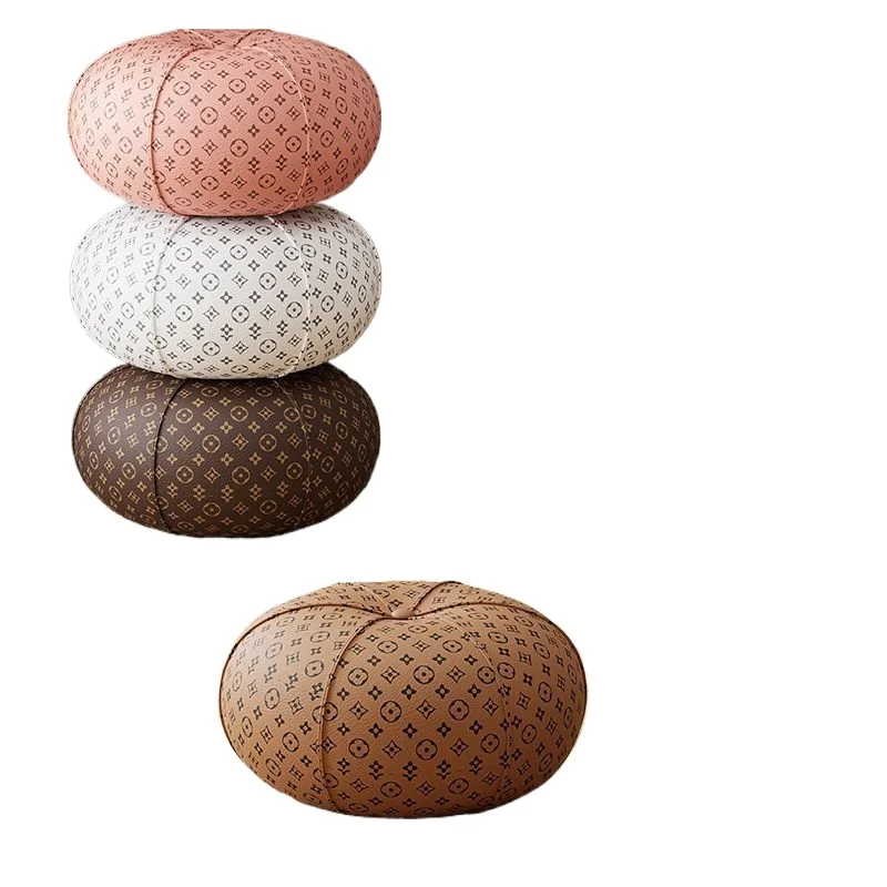 Pumpkin Stool for Modern Home Decor for Entryway Shoe Changing Bench for Living Room Sofa Side Low Luxury Sturdy Durable
