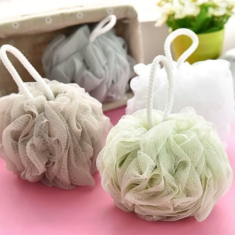 Soft Loofah Bath Sponge Luffa Loufa Body Scrubber Mesh Pouf Shower Ball Exfoliating Shower Sponge Healthy Massage Brush