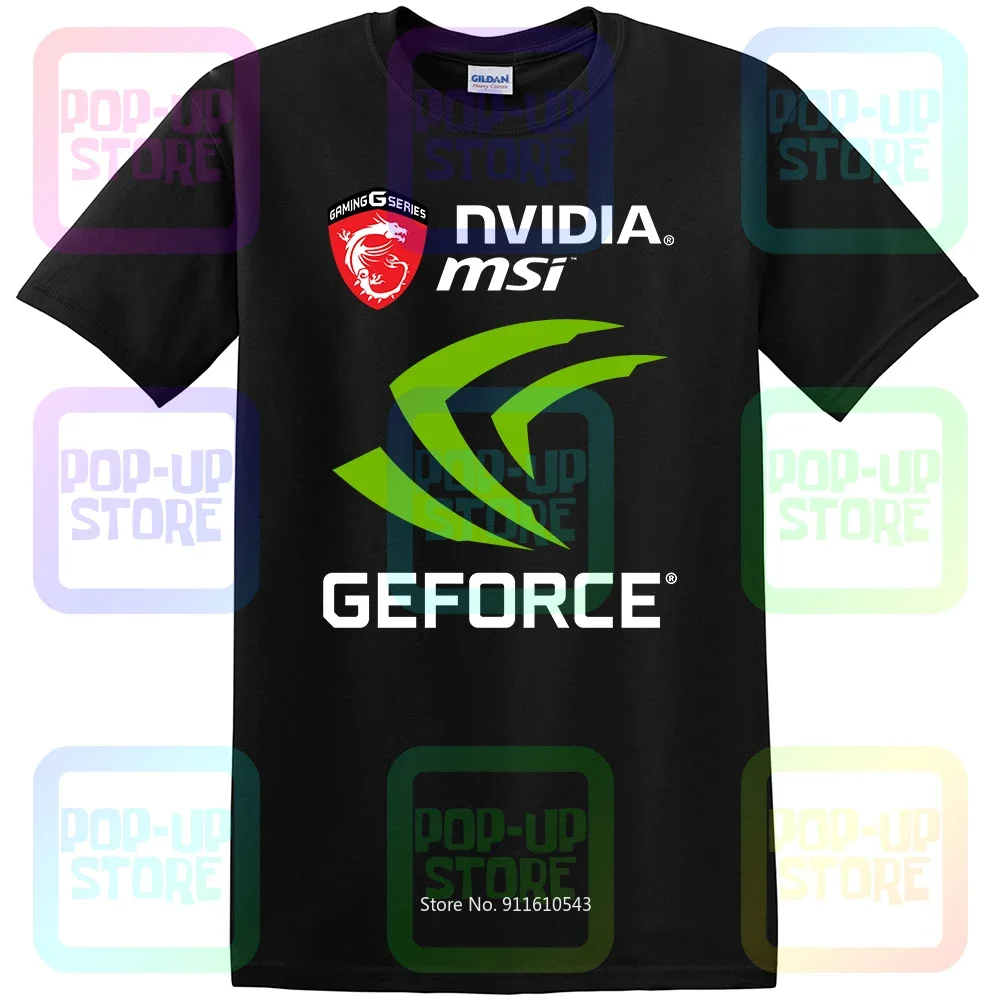 

Новинка 2018 года, футболка Nvidia Gforce Msi Gaming Sjirt Amd, футболка унисекс, размер: S-3XL