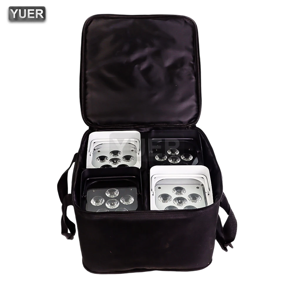 4Pcs/lot Battery LED 6x18w RGBWA+UV 6in1 Par Wireless Remote Control DMX512 Phone WIFE Wash Wall Light For DJ Disco Christmas