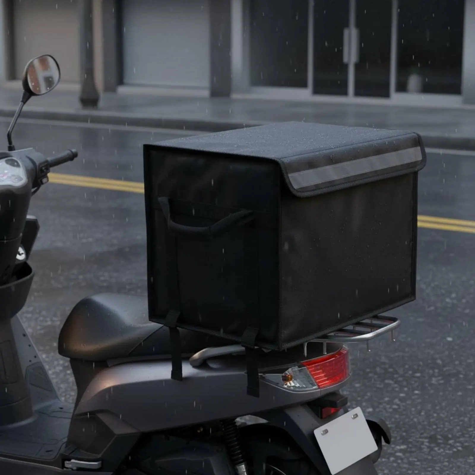 Insulated Food Delivery Box Water Resistant Motorcycle Food Delivery Bag Large Thermal Catering Bag Leakproof for Caterers