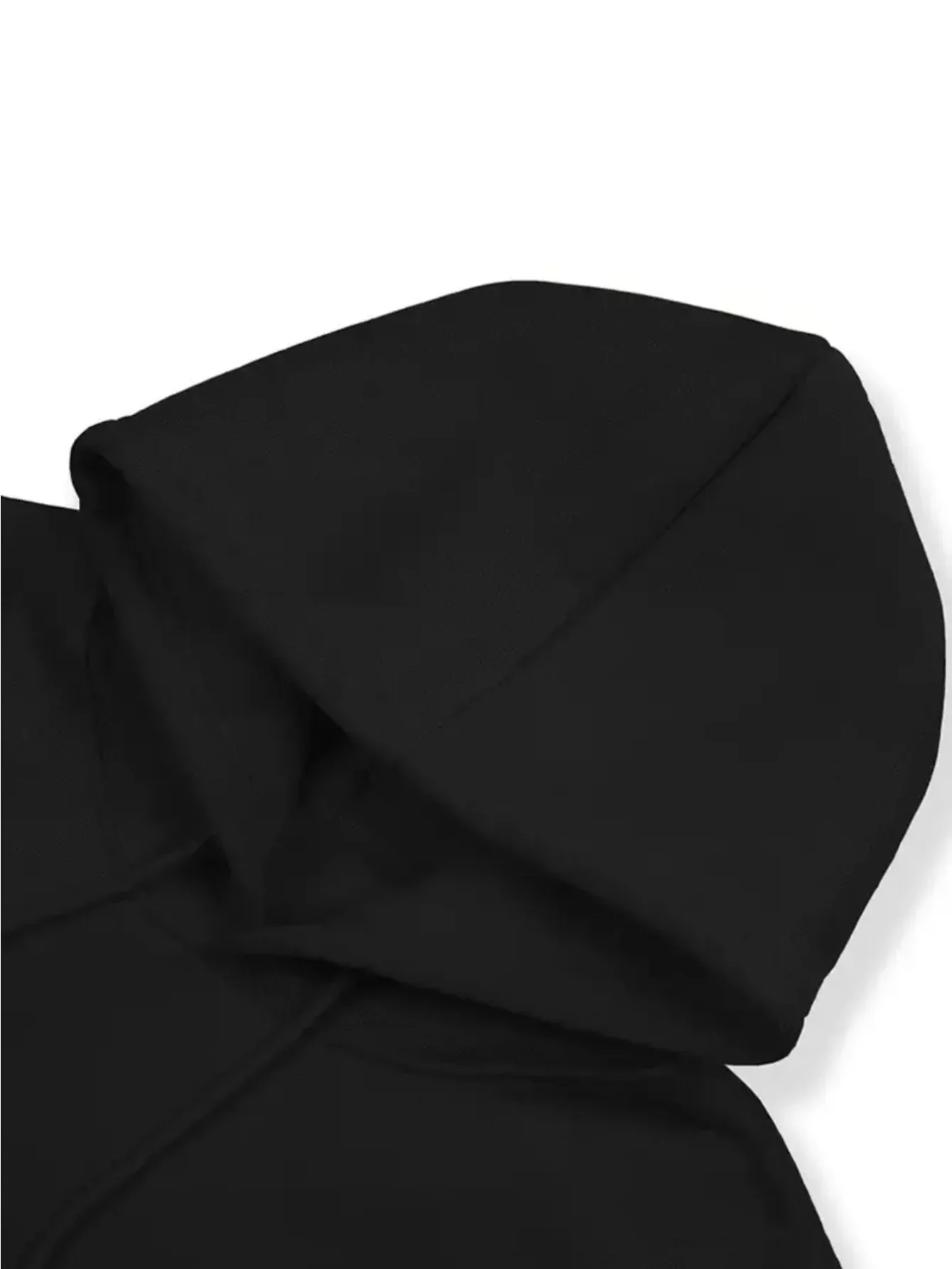 سويت شيرت رجالي فضفاض بقلنسوة 270 جرام، بلوفر أسود ملابس الشارع، هوديس كاجوال على الطراز الأمريكي، مناسب لفصول الشتاء #2