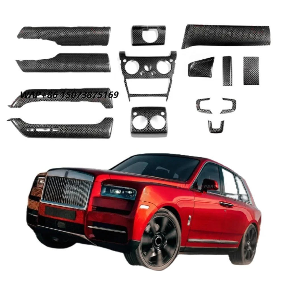 B Style Interior Kit for Cullinan 2018y+ Carbon Fiber Upgrade Old to New Interiors Car Body Parts Auto Accessories Conversion