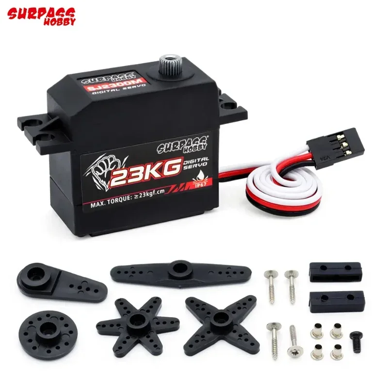 Surpass Hobby 23KG Servo numérique SJ2300M engrenage métallique pour RC CarRobot Drone avion voiture à voilure fixe bateau Robot modèle accessoires