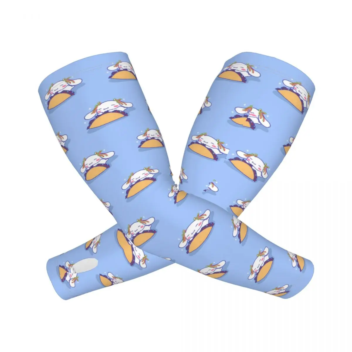 Custom Cooling Cinnamoroll Sports Compression Arm Sleeves Warmer Men Women White Dog Sun UV Protection Tattoo Cover Up Cycling