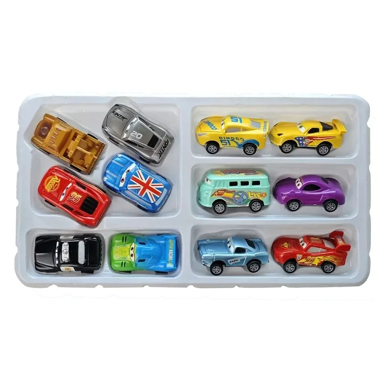 New Disney Pixar Cars 3 Rebound Cars 12 Piece Series Lightning McQueen Jackson Storm Plastic Car Model Toy Boutique Gift Box # ﻿