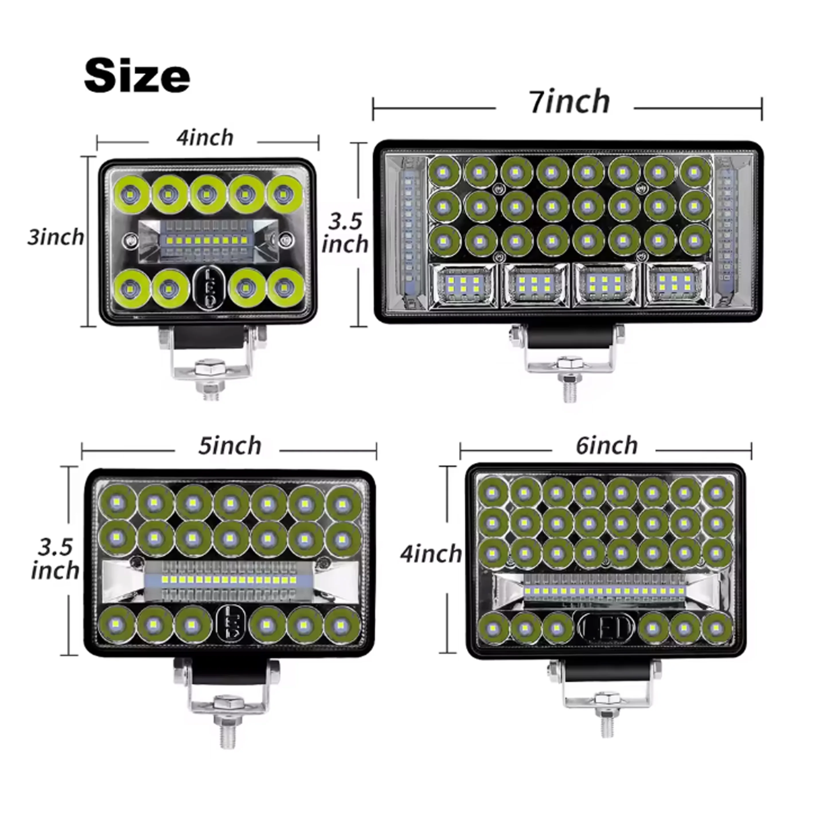 4'' 5'' 6'' 7 Inch LED Light B - огляд і ціна Heavy Equipment Supplies