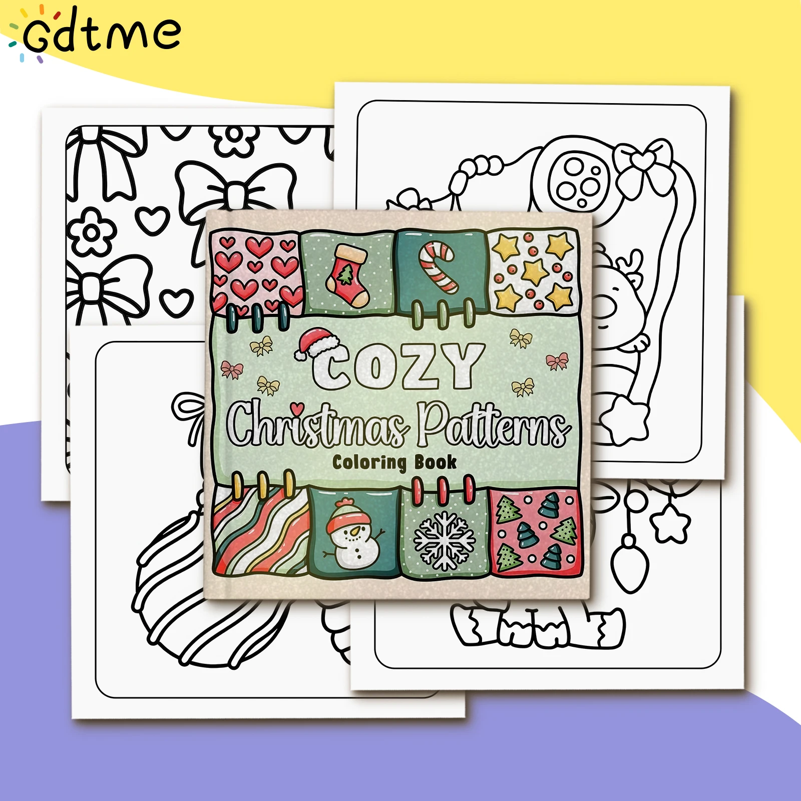 COZY Christmas Patterns Coloring Book For Adults And Teens Feature Christmas Elements To Bring You Warm Moments Christmas Gifts