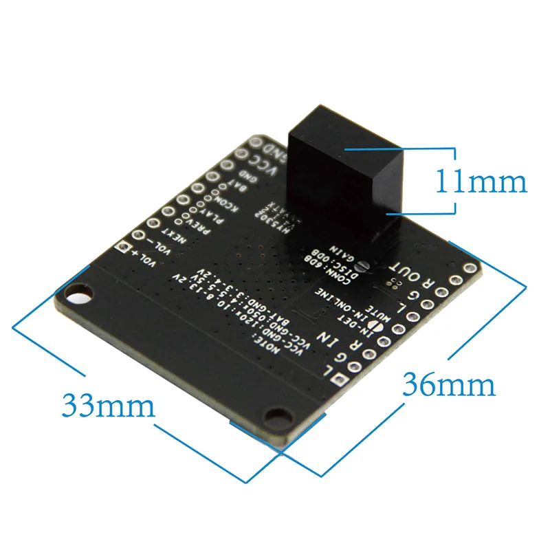 B64C 1 قطعة QCC3031 APTXHD وحدة إدخال الصوت خط في ضياع Hifi أسود لمكبر الصوت مع تيار مستمر، 10.8-13.2 فولت