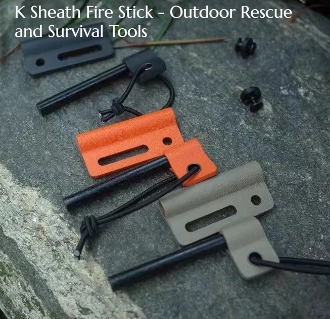 

NEW Outdoor Portable Multi-functional K-shield Fire Starter - A Camping Hiking Emergency Survival Tool