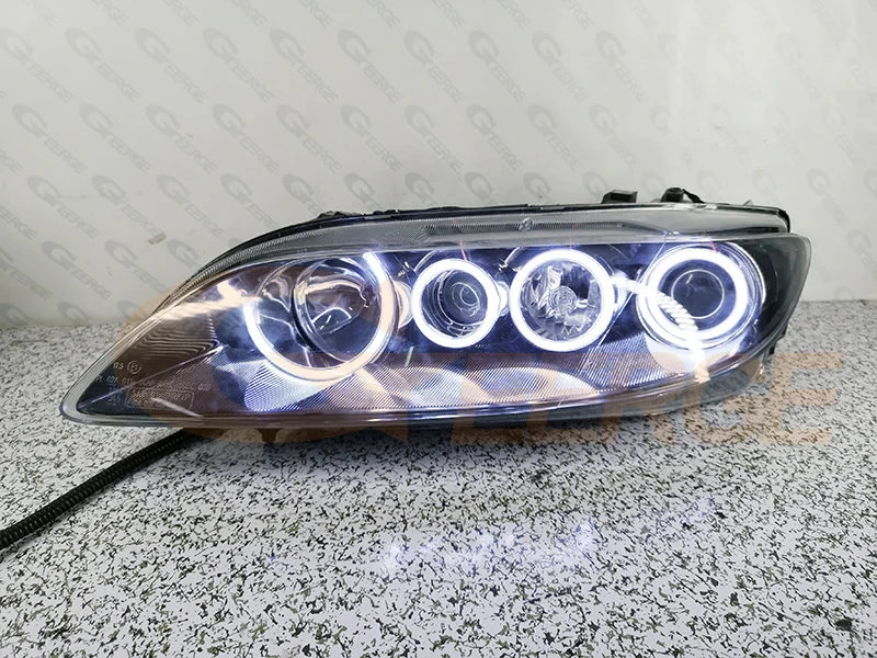 For Mazda 6 Mazda6 Mazdaspeed 6 MS6 Atenza GG 2002 - 2006 2007 2008 Ultra Bright COB Led Angel Eyes Kit Halo Rings Day Light