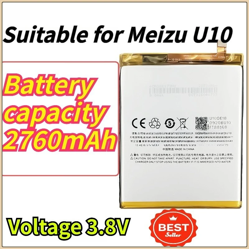 

for Meizu U10 BU10 Mobile Phone with Built-in Durable Large Capacity 2760mah Battery