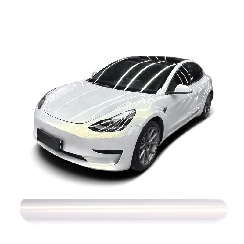 

5-летние матовые белые волшебные золотые пленки из ТПУ Ppf, самовосстанавливающаяся пленка для защиты автомобиля, пленка для автомобиля