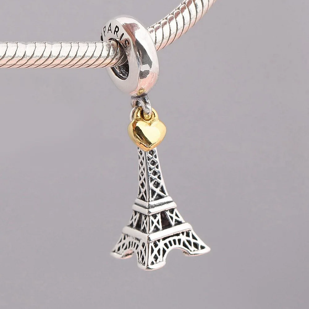 925 Sterling Silver Bead Berlin Brandenburg Gate Arabian Lantern Dangle Charm For Fashion Women Bracelet Bangle Gift DIY Jewelry