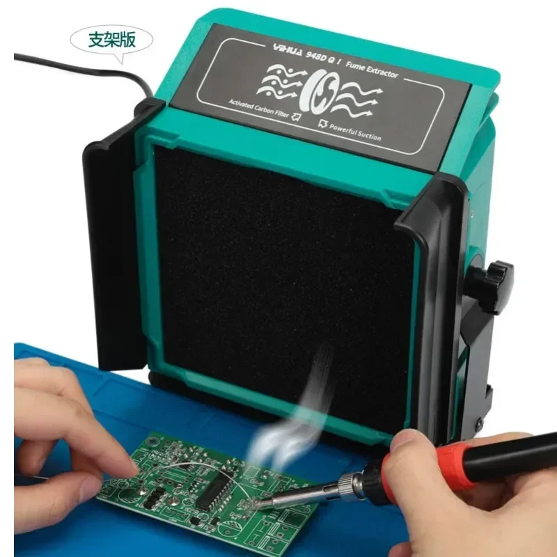 

Новый портативный паяльник 948DQ, инструмент для курения, два в одном, сварочный дымовой вентилятор, паяльная машина для курения, мощная сварка P