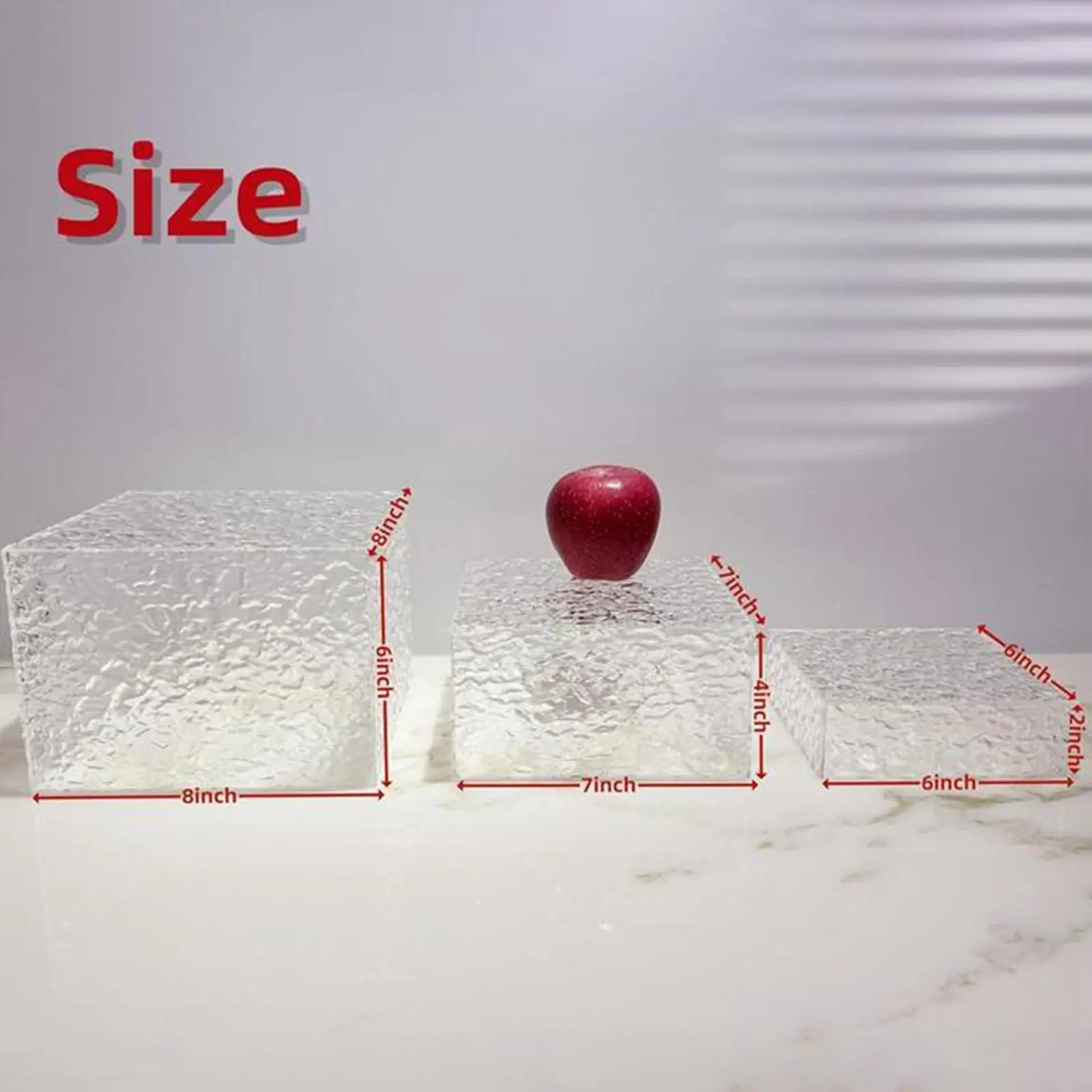 Acrylic Buffet Risers Nesting Display Shelf Elegant Design for Birthday Party Cupcake Dessert Buffet Events