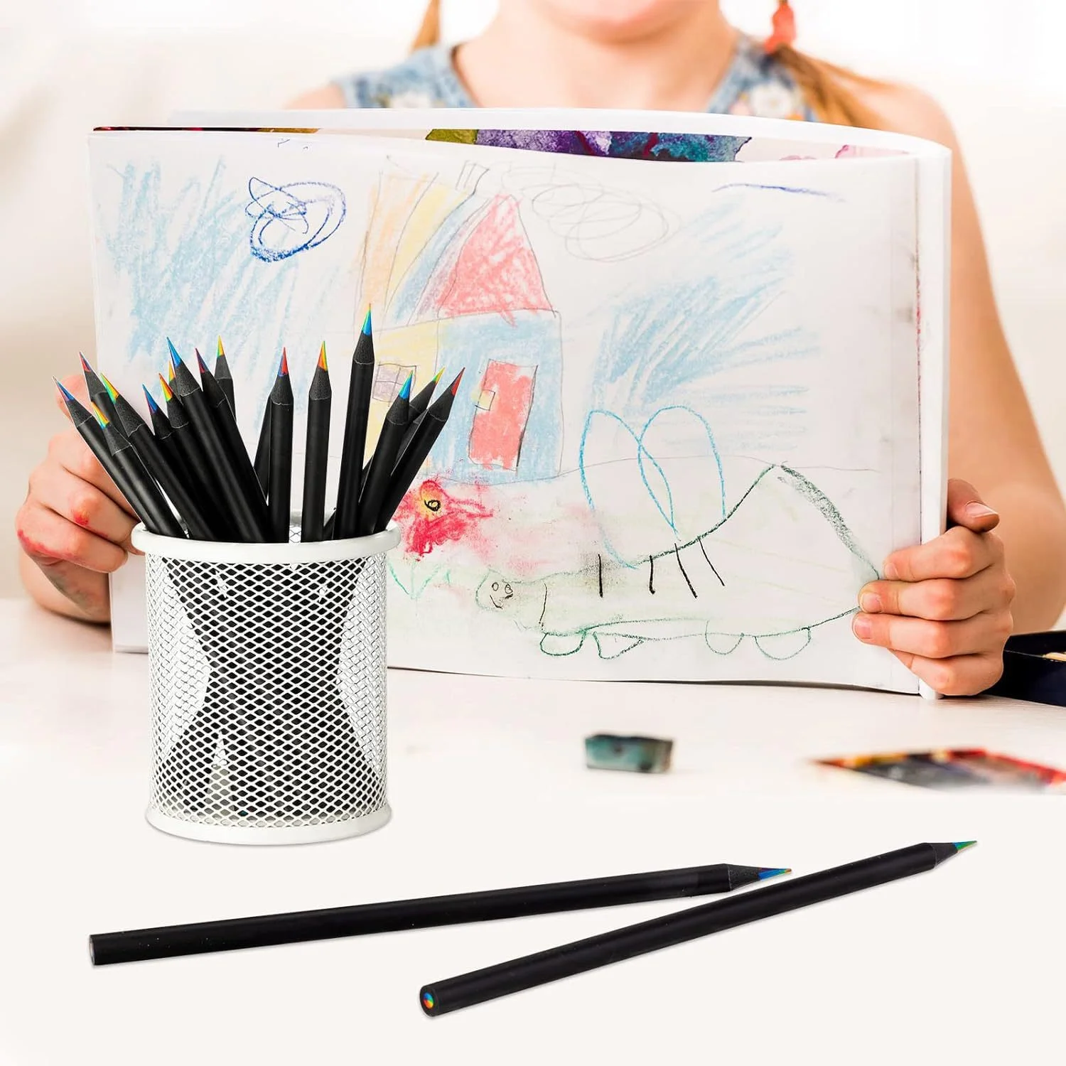 Lápices de colores degradados para niños – Material escolar - imagen 4