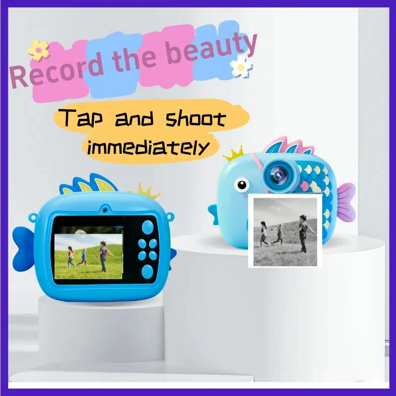 kawaii-little-fish-kids-instant-print-camera-1080p-hd-dual-lens-polaroid-toy-birthday-party-favors-pinata-fillers-gifts