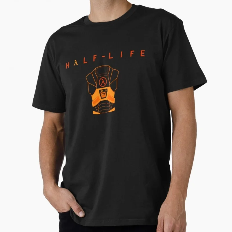 Half-Life Logo (HEV) Video Game Gift T shirt 0615 Unisex Gamer Tee Short Sleeve Graphic clothes All size tops S-6XL